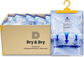 Dry & Dry 45 Packs [Net 7 Oz/Pack] Moisture Absorbers for Home, Basement and Bedroom - Small Dehumidifiers