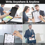 Small Clipboard with Storage, A5 Clipboards with Pen Holder, Half Letter Clip Boards 6x9 Mini Plastic Clipboard with Low Profile Clip for Classroom, School, Office Supplies (Black)