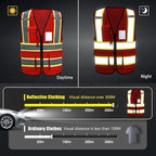AYKRM Custom Logo Personalised Printed High Visibility Reflective 2 two tone work construction Safety Vest