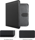 CoBak Car Registration and Insurance Holder - Small and Lightweight Vehicle Glove Box Car Organizer, Auto Truck Comparment Accessories Case for Essential Document, Driver Licens (Carbon Fiber Black)