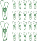 PATIKIL 50Pcs Paper Office Binder Clips, 1.26" Small Metal Wire Hollow Out Paper Clamps Long Tail Binder Clips for Photo Clothes Hanging Office Home Kitchen Food Package, Green