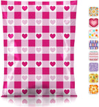 Metronic Poly Mailers 14.5x19 Inch 50pc Shipping Bags for Clothes,Self Adhesive Shipping Envelopes for Small Business,Waterproof Mailers Poly Bags for Shipping,Packaging Mailing Bags Pink Checkered