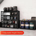 Metal Storage Shelves Unit,5-Tier Adjustable Heavy Duty Garage Shelving,3500LBS Garage Storage Industrial Shelves,Storage Racks,Steel Shelf Suitable for Shop,Warehouse,Basement