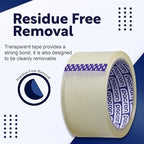 Clear Packing Tape - 36 Heavy-Duty Wrapping Tape - 110-Yard Length, 3960 Total Yards 1.88-Inch Wide Strong Adhesive Rolls for Moving Boxes, Office Packaging, Storage Organization & Warehouse Shipping