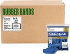 Upgrade Office Supply UPG25764B Rubber Bands, Size 64 (3-1/2 x 1/4), Blue, 80 Bands, 1/4 lb Bag, USA