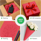 Christmas Red Kraft Paper Roll 24" x 1200" (100 feet) with Cutter - USA-Made Gift Wrapping Paper for Packing, Moving, Shipping & Crafts/Arts - 100% Recyclable Natural Craft Material by IDL Packaging