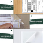 Clear Adhesive Top Loading Packing List Pouches 4.5'' X 5.5'', Shipping Label Sleeves, Packing Slip Envelopes (100 Bags)