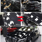 7.5mil TPU Clear Car Paint Protection Film Self Healing Adhesive Automotive Film Anti-Scratch Glossy Body Wrap Vinyl for DIY Vehicle Moto Interior Exterior,8inch x 12inch,2PCS