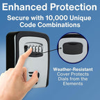 RUDY RUN Key Lock Box for Outside - Realtor Lockbox for House Keys Outdoor - Combination Key Hiders to Hide a Key Safe Storage