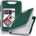 Thicker Clipboard with Storage, Internal Pen Pouch Included, A4 / Letter Size, Heavy Duty Clip Boards 8.5x11 with Double Clips, Plastic Shockproof Clipboards Contractor for Driver Teacher
