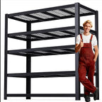 Heavy Duty Garage Shelving,5-Tier Storage Shelves(84" Hx24 Dx55 W),3050LBS Capacity Industrial Shelving Units and Storage,Adjustable Shelving Unit for Garage,Warehouse,Basement