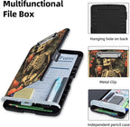 Clipboard with Storage Box & Pen Holder,Heavy Duty Clip Boards 8.5x11 for Nursing,High Capacity,School & Office Supplies,Skeleton Roses Tea