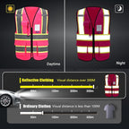 AYKRM Custom Logo Personalised Printed High Visibility Reflective 2 two tone work construction Safety Vest