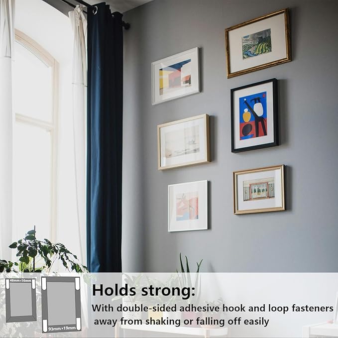 12 Pairs Picture Hanging Strips Heavy Duty, Hanging Pictures Without Nails, Picture Hanger Damage Free Hanging Strips
