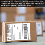 SJPACK Half Page Self Adhesive Shipping Labesl, 8.5" x 5.5" Labels Compatible Laser & Inkjet Printers 2 Label Per Sheet (2000 sheets-4000 Label)