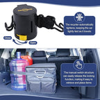 Cargo Straps for Car Trunk – Self-Retracting Tie-Down Straps – 2-Point Ratchet Tie-Down Straps with Hooks – Heavy-Duty Car Straps for Cargo Organization and Storage – for SUVs, Hatchbacks