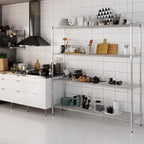 18" Deep x 72" Wide x 74" Height Wire Shelving Kit | 4-Tier | NSF Commercial Storage Rack Unit