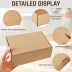 100-Pcs Small Shipping Boxes - 3 Layer Corrugated Cardboard Brown Mailer Boxes for Gift Packaging, Small Business Supplies, Bulk Gift Box(5.91 x 3.94 x 1.57 Inches)