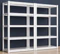 Raybee Garage Shelving Heavy Duty 2000LBS Storage Shelves Heavy Duty Shelving 5 Tier White Metal Shelves Pantry Shelf for Kitchen Closet Basement Warehouse 2 Pack