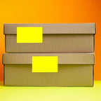 Yellow Rectangle Stickers 3 x 2 Inch Color Coding Labels Vinyl Roll Self-Adhesive Waterproof Removable 500 PCS
