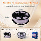 FLASHFORGE PLA Filament 1.75mm +/- 0.02mm, Matte Purple 3D Printer Filament 1kg (2.2lbs) Spool, Excellent Printing Performance, Easy to Use for Most FDM 3D Printers