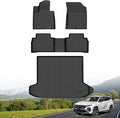 Hutisya-Floor Mats & Cargo Liner Set Fit for Hyundai Tucson 2022-2026 (No Hybrid Models) All Weather Protection Anti-Slip & Durable TPE Full Set Liners Automotive Accessories-Black