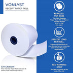 3 1/8 x 230 Thermal Paper Receipt Roll for Epson Printer (Pack 48 rolls)