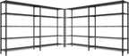 REIBII 70" W Storage Shelves Heavy Duty Load 1600LBS, Metal Shelving 5-Tier Wire Shelving Unit Metal Shelves for Storage Adjustable Shelving Rack for Pantry Kitchen 70" W*15.8" D*72.4" H, 2 Pack