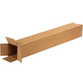 BOX USA Shipping Boxes 4"L x 4"W x 28"H, 25-Pack Tall Corrugated Boxes for Shipping, Packaging, Moving, Storage Box for Home or Business, Strong Wholesale Bulk Boxes