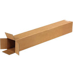 BOX USA Shipping Boxes 4"L x 4"W x 28"H, 25-Pack Tall Corrugated Boxes for Shipping, Packaging, Moving, Storage Box for Home or Business, Strong Wholesale Bulk Boxes