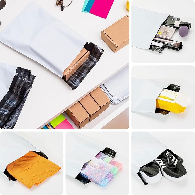 7.5 x 10" Poly Mailers 1000PCS, 1.77 Mil 5 Layer Waterproof Shipping Bags for Clothes,Mailing,Books,Package, Strong Adhesive Self Sealing Mailers Poly Bags Shipping Envelopes for Business