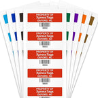 XpressTags 1" x 2" Sequentially Barcoded Custom Asset Tags, Fixed Inventory Asset Labels with Serial Number, Permanent Adhesive Vinyl Stickers - Pack Sizes 100 to 5000, Made in USA