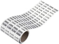 MECCANIXITY Black Number Stickers 9001-9999, Paper, Roll, Single Use, Outdoor, Indoor, Waterproof, 20x10mm, 1 Roll x 1000 Stickers