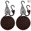 Fondwell 3/8" Retractable Ratchet Straps: 2 Pack of Heavy Duty Adjustable Kayak Tie Down Straps for Roof Racks