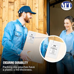 MT Products Blank Envelope Shipping Label Sleeves - 6.5" x 10" Packing Slip Pouches for Shipment/Return - Case of 1000