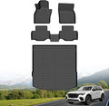 Hutisya-Floor Mats & Cargo Liner Set Fit for Mazda CX-70 & CX-70 PHEV 2025 All Weather Protection Anti-Slip & Durable TPE Full Set Liners Automotive Accessories-Black