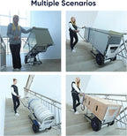 Electric Track Stair Climbing Hand Truck with Brakes 331 lbs Capacity (XSTO CT150PB)