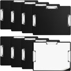 Tenceur 8 Pcs Extra Large 11x17 Clipboard - Horizontal Three Clip Plastic Clipboard for School, Office, Home & Teachers