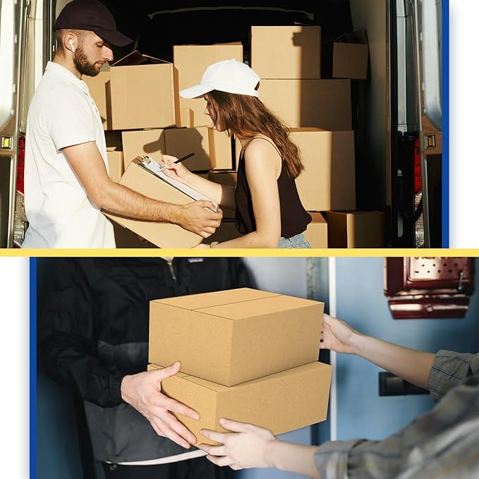 30 Pack 9x6x4 inches Small Shipping Boxes Brown Corrugated Cardboard Boxes for Packing, Mailing, Moving, Business