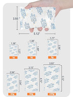 1 Gram (100 Pack) Color-Indicating Silica Gel Packets, Each 5 Pack Individually Sealed, Food Grade Desiccant - Rechargeable Moisture Absorbers for Food Storage, Electronics, 3D Filament & Safes