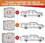 TripleAliners Truck Bed Mat Compatible with 2022 2023 2024 2025 2026 Toyota Tundra Accessories 6.5FT Vehicle Liner Perfectly Flush All Weather Protection TPE Heavy Duty Pickup Car Bed Cargo Mat