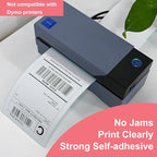 L LIKED 4"x6" Direct Thermal Labels, 1000 PCS White Perforated & Strong Adhesive Shipping Labels, 250 Labels per Roll, for Address Barcode Mailing (4 Rolls)