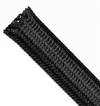 Polyamide Cable Sleeve, 10ft Flexible Expandable Braided Sleeving, Cable Management Sleeve for TV Computer Office Home Entertainment (Black, 1/2")