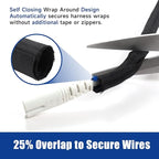 Automotive Wire Sheathing Split Wire Loom Braided Mesh Woven Cable Sleeve for Wires/Cable Cord Protector (5/16" - 48 Feet)