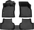 HAFIDI® Floor Mats Fit for 2015-2021 Volkswagen Golf (MK7 & Alltrack & GTI & R) All Weather Protection TPE Car Floor Liners, Fits 1st & 2nd Row Full Set VW Golf Custom Accessories, Black