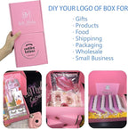 Small Pink Shipping Boxes for Small Business Pack of 25-6x6x2 inches Cardboard Corrugated Mailer Boxes for Shipping Packaging Craft Gifts Giving Products
