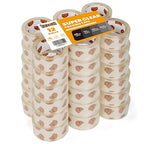 TAPEBEAR Storage Packaging Tape 36 Rolls, Super Clear 2.7mil x 1.88" x 55 Yards Packing Tape Heavy Duty Tape Refills, Transparent, Long Lasting for Storage and Packing, 1980 Total Yards