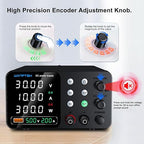 DC Power Supply Variable, 30V 10A Adjustable Switching Regulated Bench Power Supplies with Memory Preset/Locking Key/OCP Protection/Output/USB Fast Charging /4-Digit LED Display
