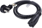 Cable Matters 2-Pack Low Profile Flat Plug Extension Cord (Power Extension Cable) 3 Feet (NEMA 5-15P to NEMA 5-15R)