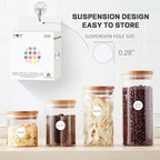 PARLAIM 1/2 Inch Round Adhesive Color-Code Dot Stickers,500 Stickers Inventory Dots Label in Dispenser Box,White Circle Coding Labels for Office Home(White)